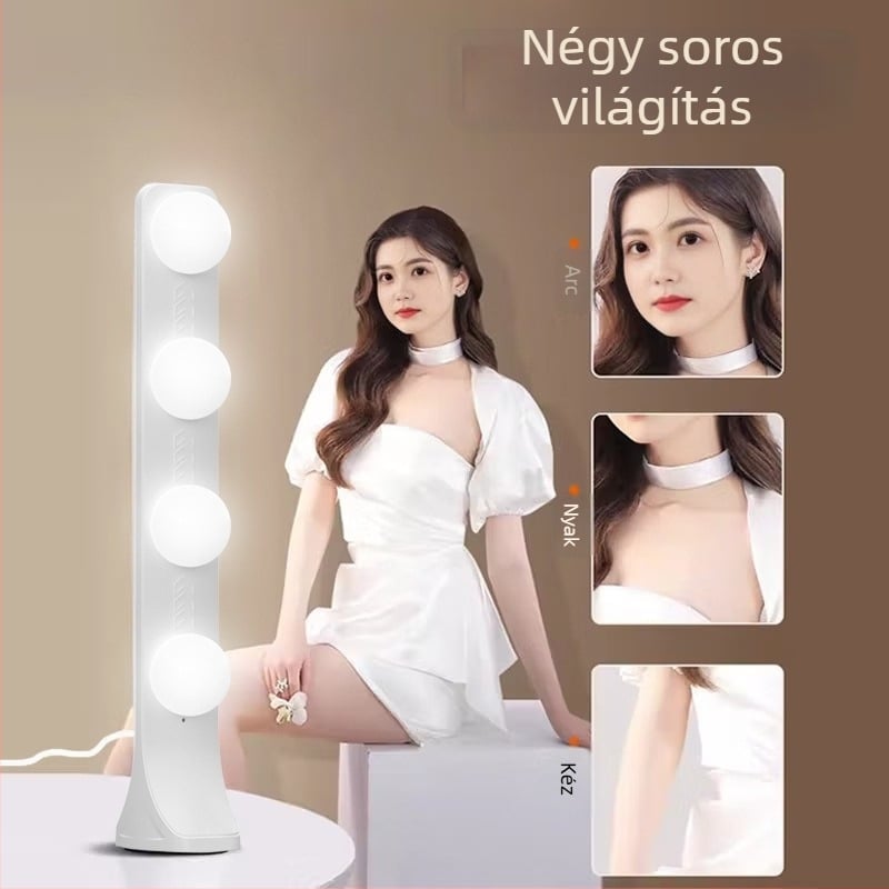 LED asztali világítás livestream-hez három színhőmérséklettel, 10W, 220V, model PD-55/PD-56/PD-67/PD-68