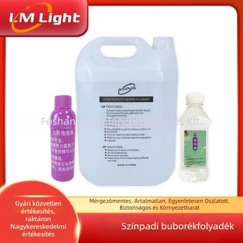 Színpadi buborék folyadék, 5 L, Limin márka, RoHS tanúsítvány, ünnepi színpadi effektekhez