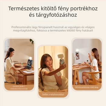 LED töltőfény F6, kézben tartható, 4W, 5V, három színhőmérséklet