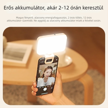 LED töltőfény F6, kézben tartható, 4W, 5V, három színhőmérséklet