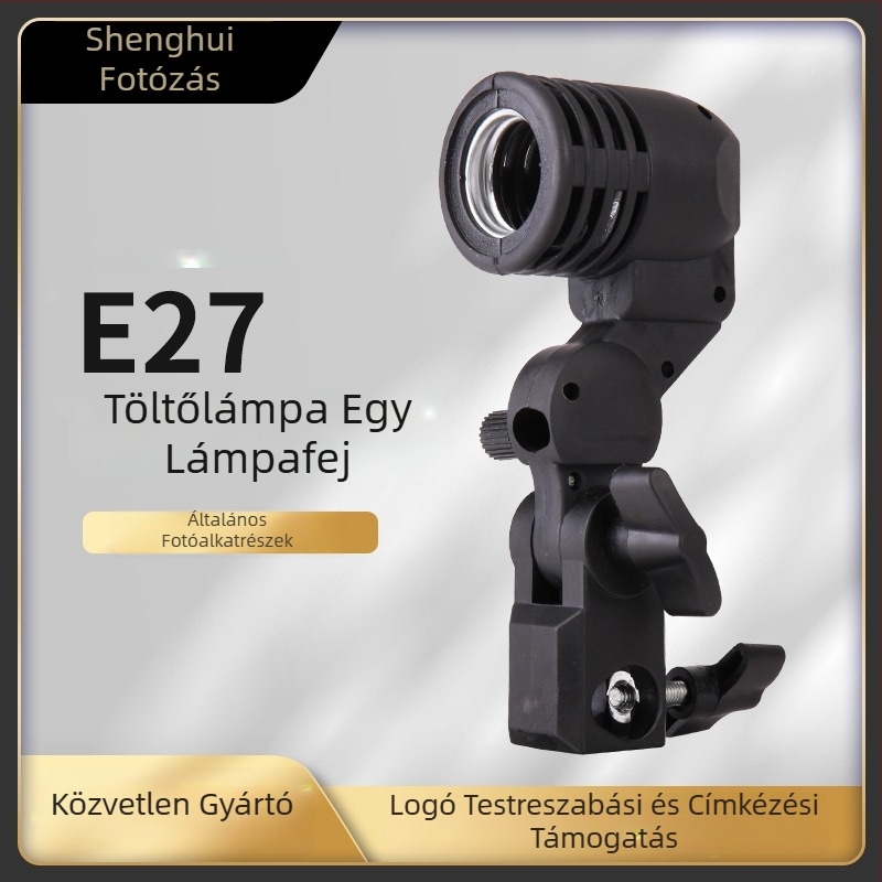 E27-es foglalatú hordozható fotózás fény – LED töltőfény élő közvetítéshez és videózásra (90-240V)