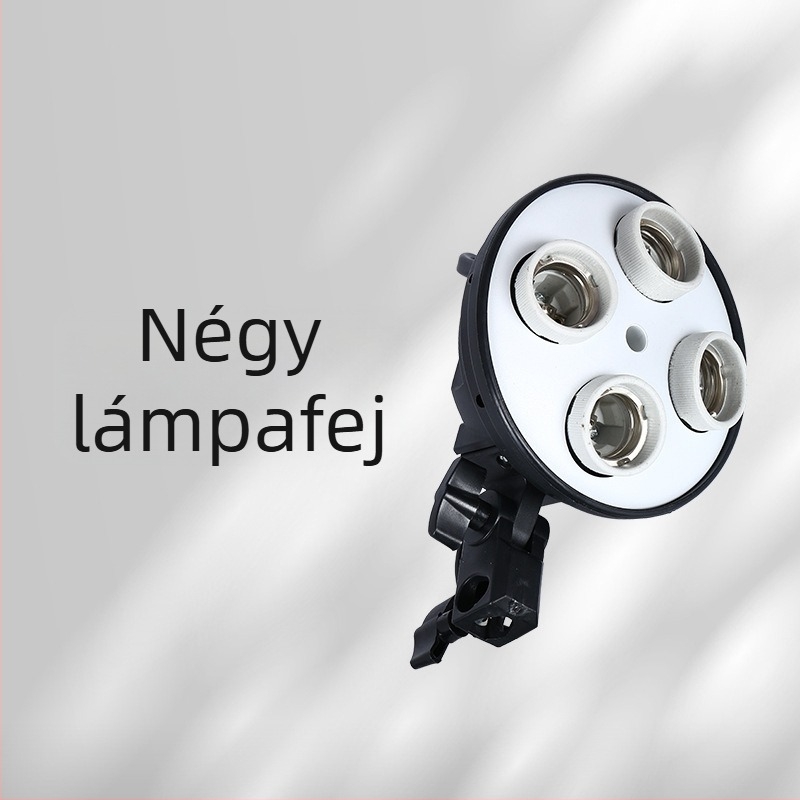 E27-es foglalatú hordozható fotózás fény – LED töltőfény élő közvetítéshez és videózásra (90-240V)