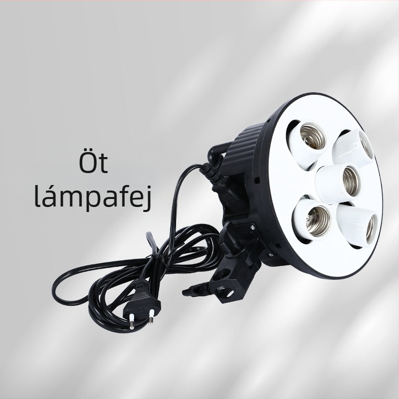 E27-es foglalatú hordozható fotózás fény – LED töltőfény élő közvetítéshez és videózásra (90-240V)