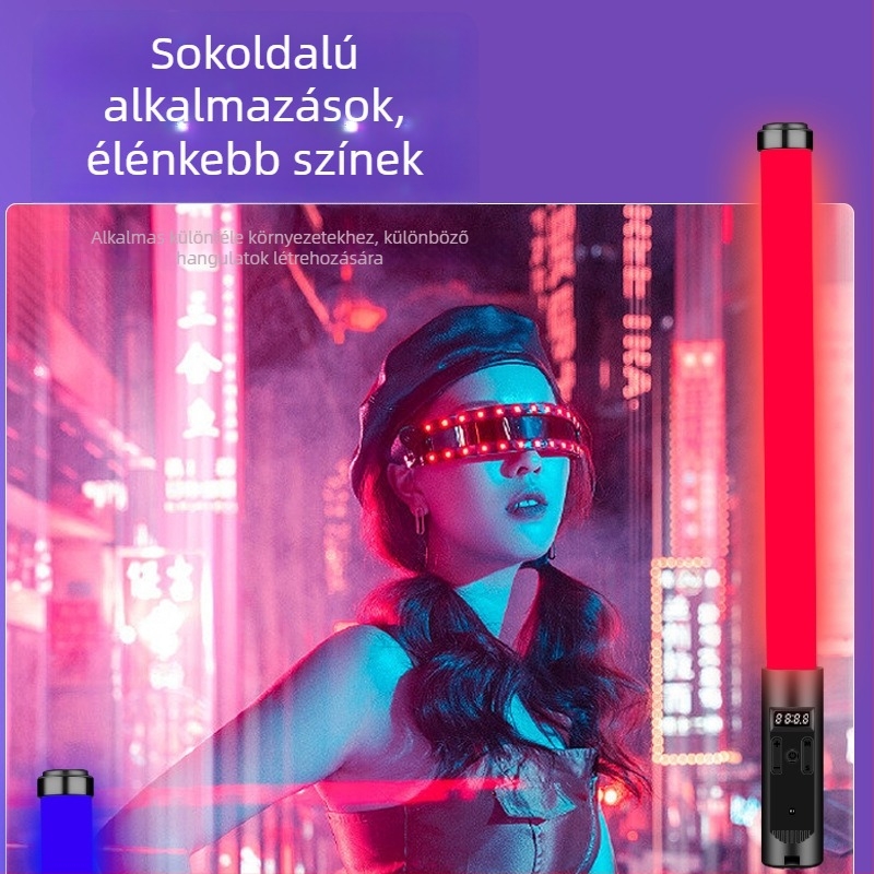 Többfunkciós kézi világítási pálca szépség élő közvetítéséhez, 13W, DC5V