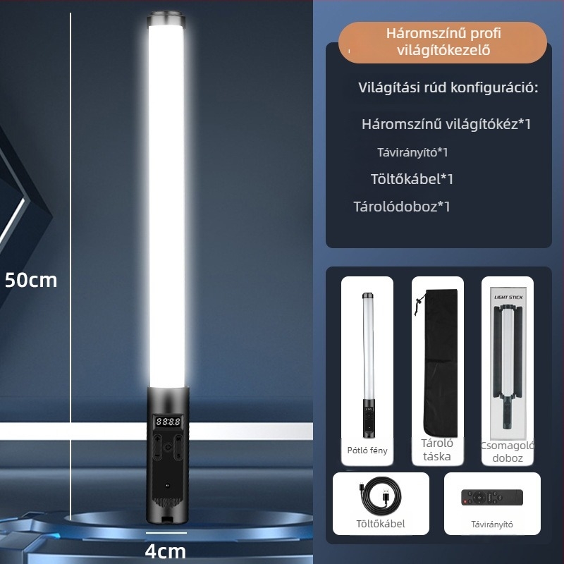 Többfunkciós kézi világítási pálca szépség élő közvetítéséhez, 13W, DC5V
