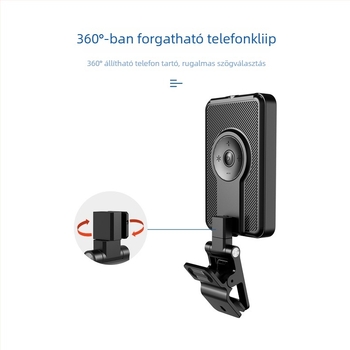 LED töltőfény F-613 — kézben tartható, 4W, 5V/1A, élő közvetítéshez, videózáshoz és felvételhez