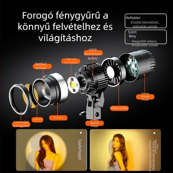 Digitális fotóvilágítás Sinoni Hair lamp, 5500K, állítható fényerő