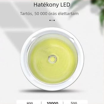 P70 LED elemlámpa, 50W, 6800mAh, 500 m hatótáv, alumínium ötvözet, USB töltés