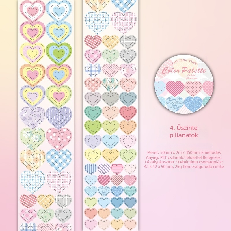 Yuxian Márkájú PET csillogó die-cut szalag; sokoldalú felhasználás; feldolgozás nélkül; behozatal nélkül