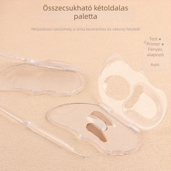 Összecsukható átlátszó alapozó paletta — 33 g, keverő- és tároló tábla profi sminkeseknek