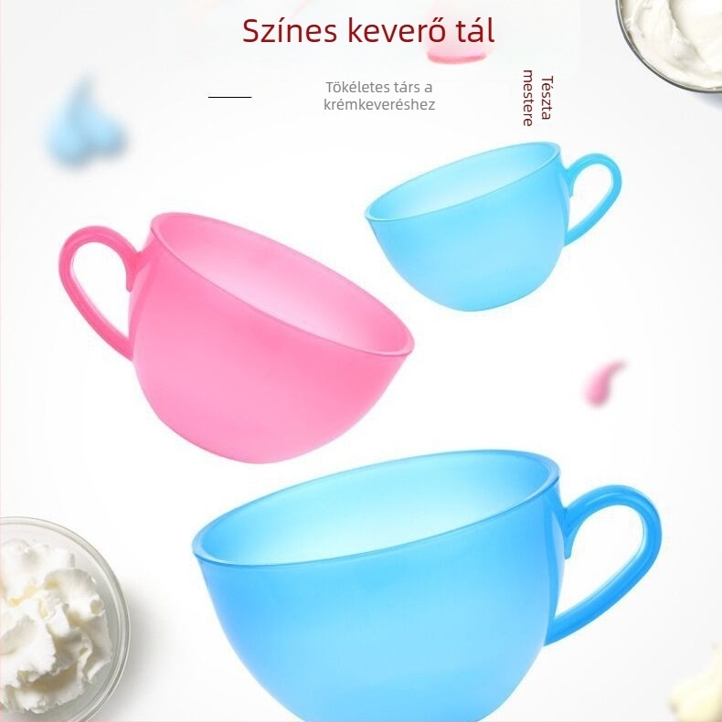 Journalists Konyhai díszítő készlet tejszínhab színező tálakkal és keverőeszközökkel — logó nyomtatás, testreszabás, magáncímke engedélyezett, modern minimalista stílus