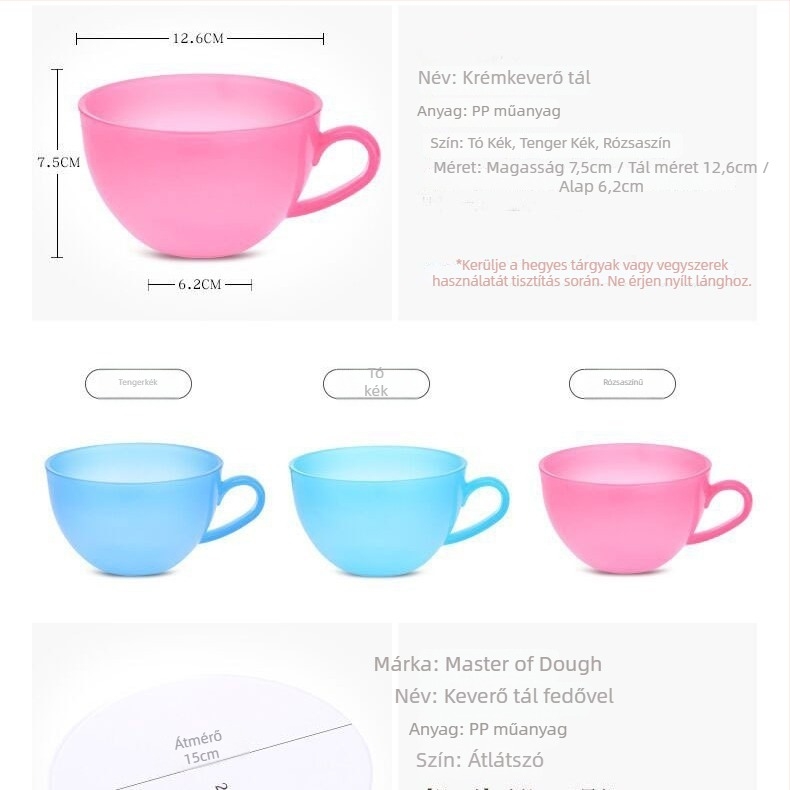 Journalists Konyhai díszítő készlet tejszínhab színező tálakkal és keverőeszközökkel — logó nyomtatás, testreszabás, magáncímke engedélyezett, modern minimalista stílus