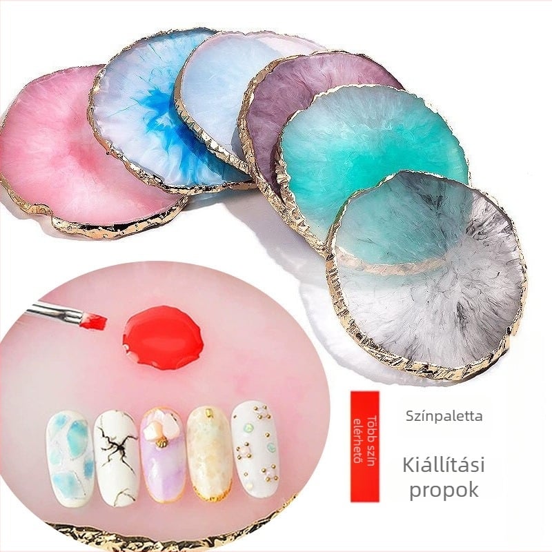 Műkörmös gyanta paletta kijelző panellel – Modell A833, 60 g, Queen Fingers