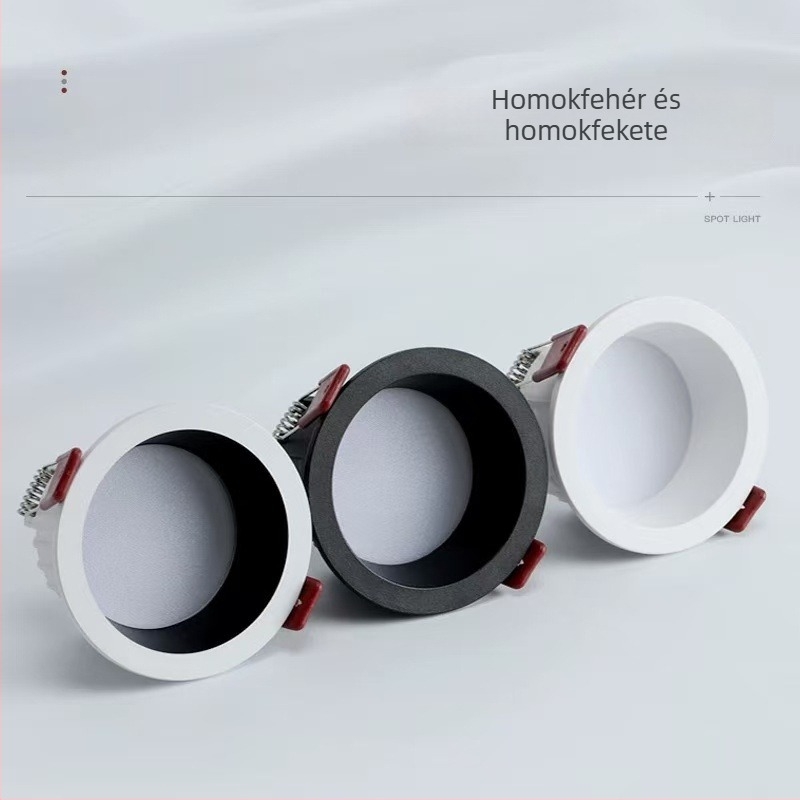 LED downlight rejtett szereléssel (220V, CRI 80–89, színhőmérséklet: meleg/semleges/fehér/változó)