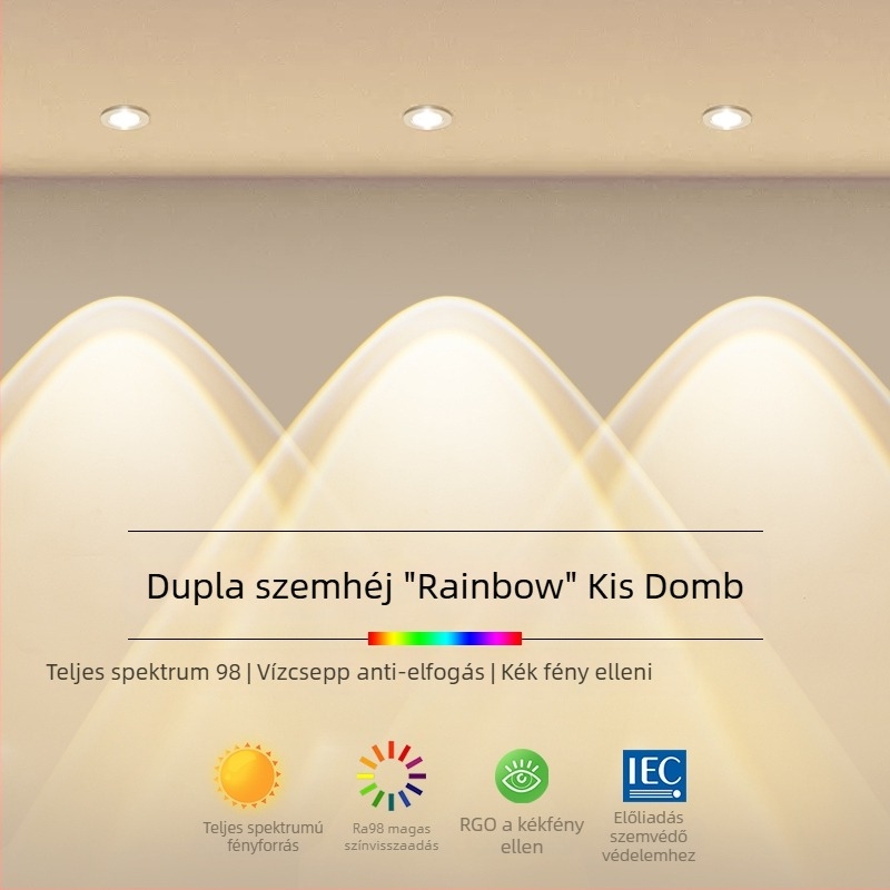 Beépített LED ultra vékony falikar nappalira, 220V, CRI≥95, alumínium ház, falon lévő vezérlés