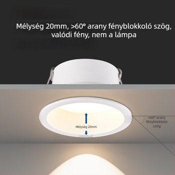 LED-es downlight, rejtett beépítés, 75 mm nyílás, 220V, CRI ≥ 90