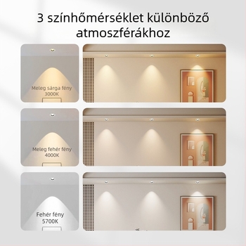 Beépített COB LED spotlámpa, alumínium mennyezetvilágítás, állítható fénycsóva, CRI 80–89, 220V, Trio Aurora