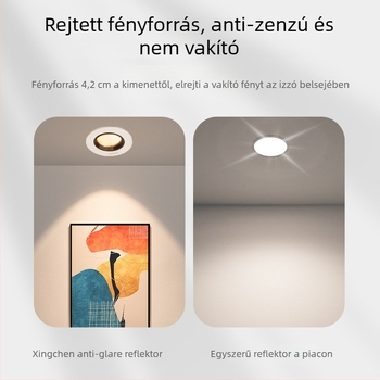 Beépített COB LED spotlámpa, alumínium mennyezetvilágítás, állítható fénycsóva, CRI 80–89, 220V, Trio Aurora