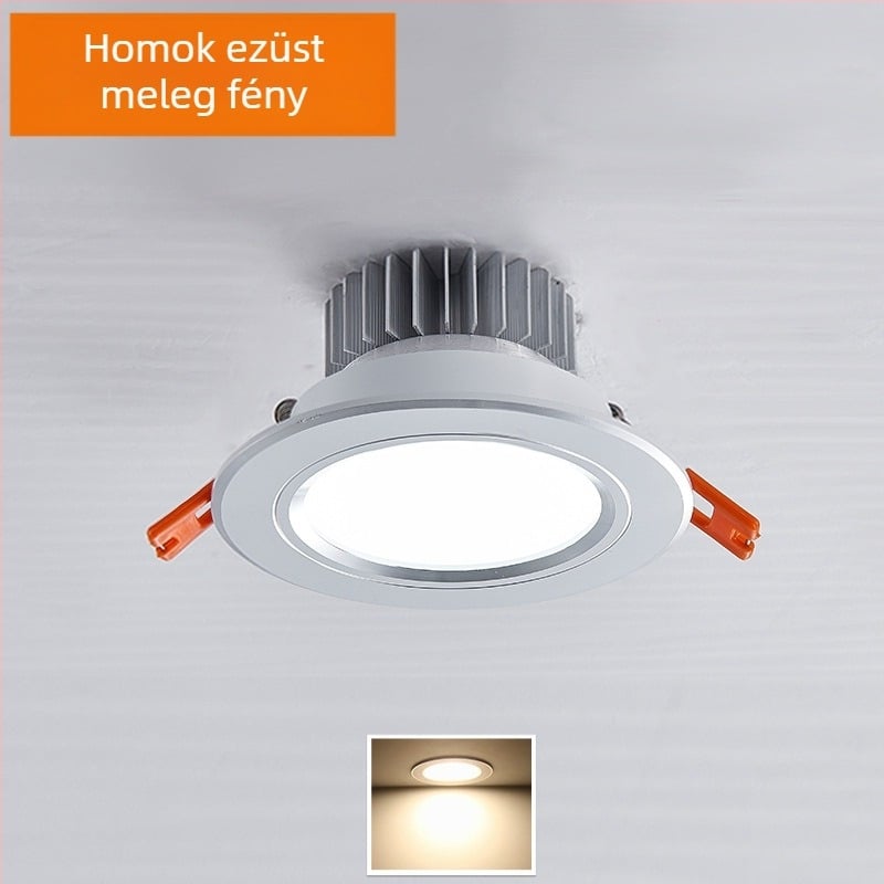 LED mennyezeti downlight rejtett szereléshez, kivágás 65-90 mm, 85-265V, 3000/4000/6000K, CRI 80-89, élettartam 30 000 óra