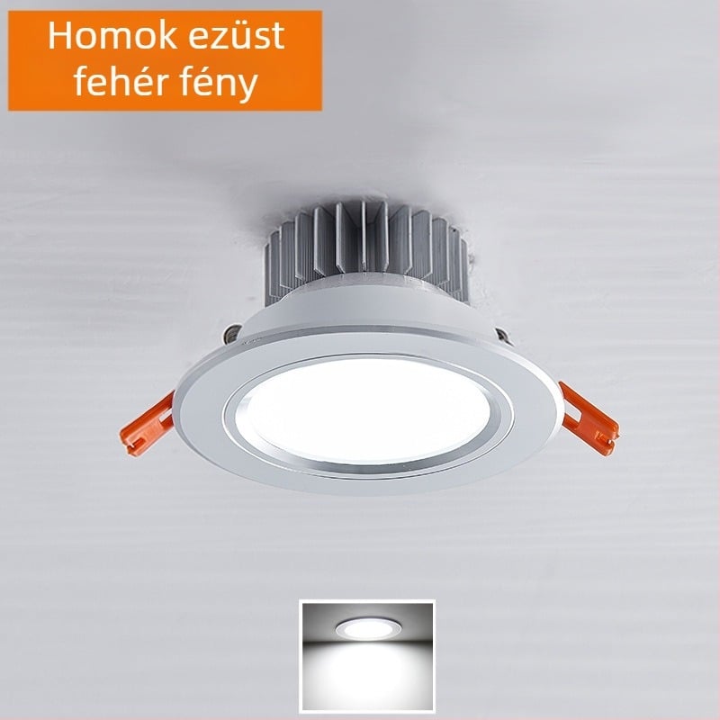 LED mennyezeti downlight rejtett szereléshez, kivágás 65-90 mm, 85-265V, 3000/4000/6000K, CRI 80-89, élettartam 30 000 óra