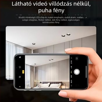 LED beépíthető mennyezeti downlight, állítható színhőmérséklet, CRI ≥ 90, 111–240V