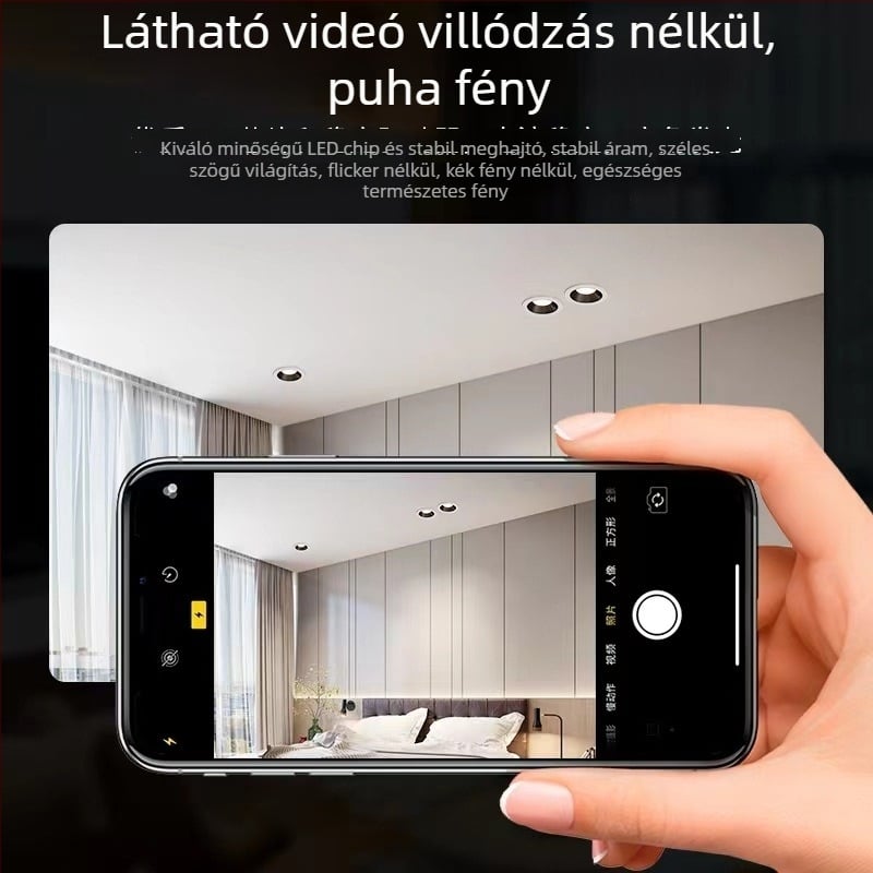 LED beépíthető mennyezeti downlight, állítható színhőmérséklet, CRI ≥ 90, 111–240V