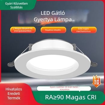 LED mennyezeti beépíthető lámpa, 7W/9W/12W, 220V, rejtett szerelés, 3000K/4000K/6500K, CRI 70–79, Qianhua