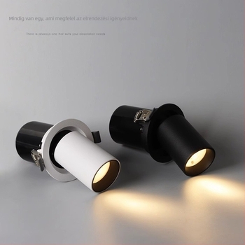 LED mennyezeti spotlámpa, beépített, állítható szög, COB fényforrás, alumínium ház, 220V, CRI ≥95