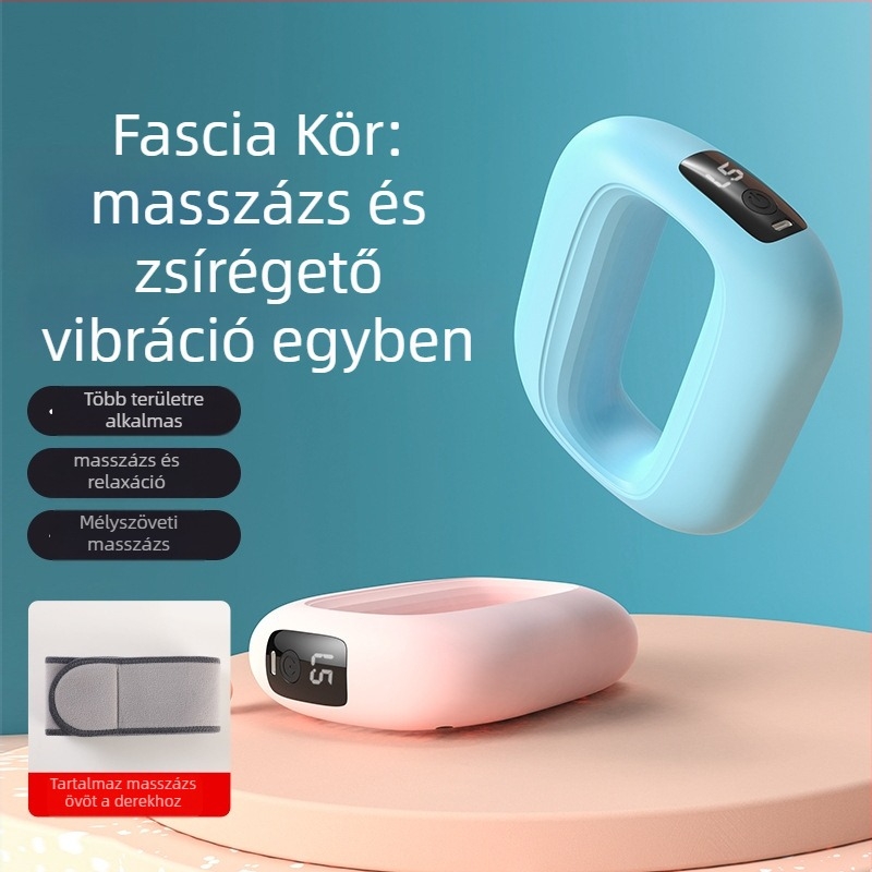 Szakmai szintű újratölthető mini fascia masszírozó LCD kijelzővel, 5 sebesség, kefés motor, 3–6 óra üzemidő