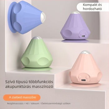  Brushless motoros elektromos fascia masszírozó golyó, forró kompresszió, 3 sebesség, beépített 500–800 mAh akkumulátor, csendes működés (<36 dB)