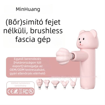 Mini fascia masszírozó 5 fejjel, brushless motor, 4 fokozat, beépített 7,4V akkumulátor, alacsony zaj (<36 dB)