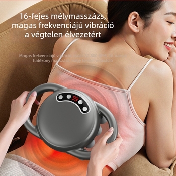 6+ fejű fascia masszírozó készülék kefés motorral, többszintű sebességszabályozás, zaj 36–45 dB, beépített akkumulátor nélkül