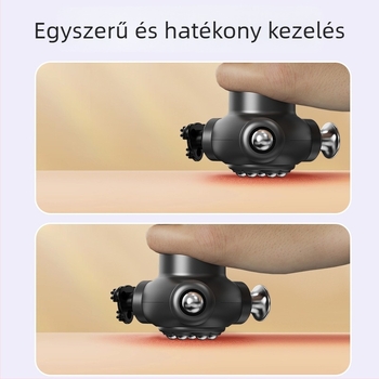Professzionális háromfejű elektromos masszírozó – hordozható fascia masszírozó a relaxációhoz és edzéshez, beépített akkumulátor, 5 sebesség, üzemidő 1–3 óra
