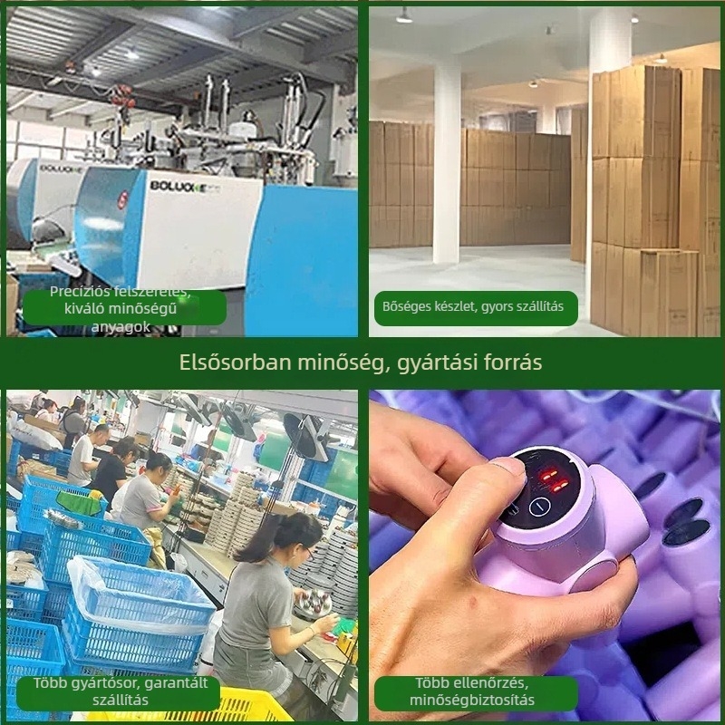 Mini fascia masszírozó akkumulátoros, kefés motor, 4 fejű masszázsfejek, funkció meleg tömörítés, LCD kijelző 32 szinttel