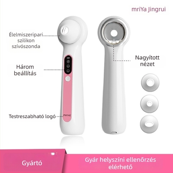 Látható mitesszer-eltávolító készülék arcra, elektromos pórus-tisztító, modell SR-2003, funkció: mitesszer-szívás, harmadik fokozat, vizuális mitesszer-tisztítás