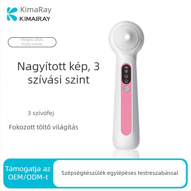 Ultrahangos mitesszer-eltávolító készülék — 3 szintű beállítás, CE/FCC tanúsított, burkolat ABS + szilikagél