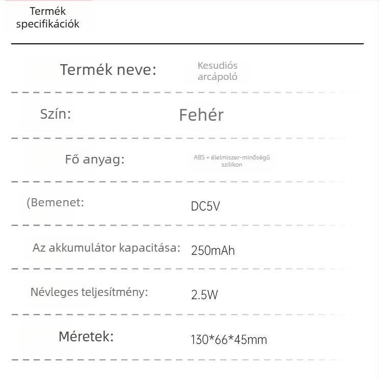 Ultrahangos arctisztító készülék arc számára vízálló kialakítással, rezgő masszázzsal és meleg tömörítés funkcióval a pórusok tisztításáért