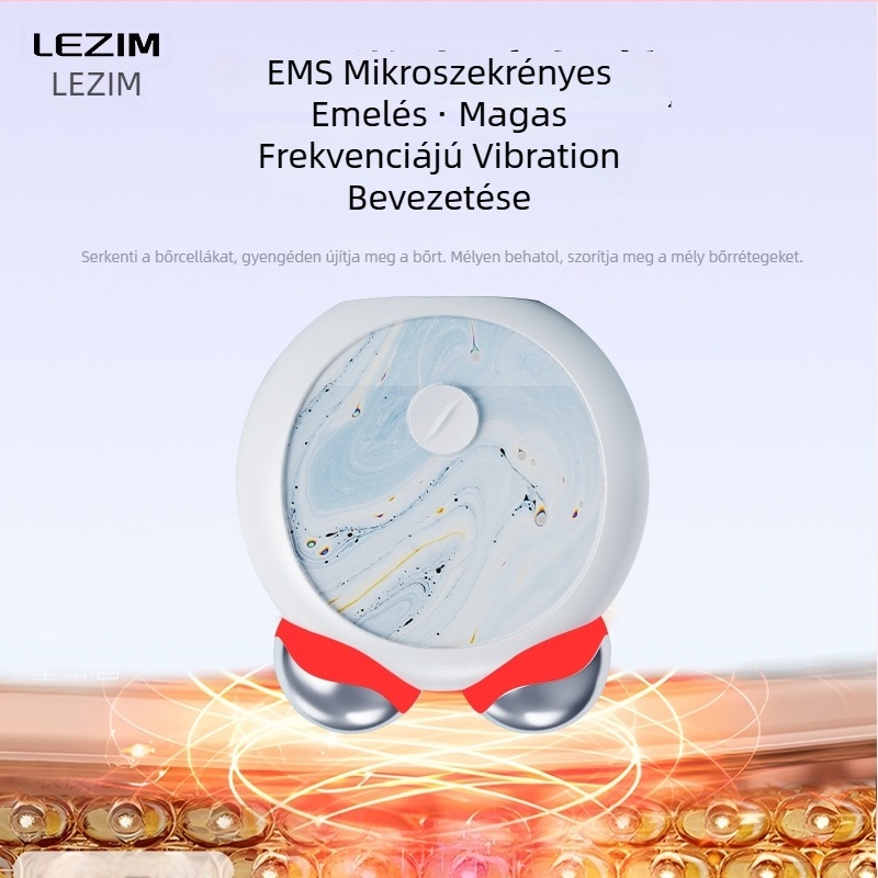 EMS mikroáramú arckezelő masszírozó dupla görgővel a liftingért és feszesítésért, hordozható bőrápoló készülék, beépített 300–500 mAh akkumulátor, IPX3 vízállóság