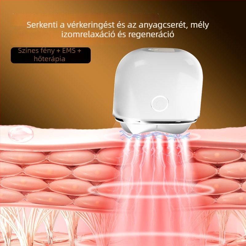 Mikroáram arcmaszírozó gua sha eszközzel, színes fényterápiával az arc lifteléséhez, beépített 300–500 mAh akkumulátor