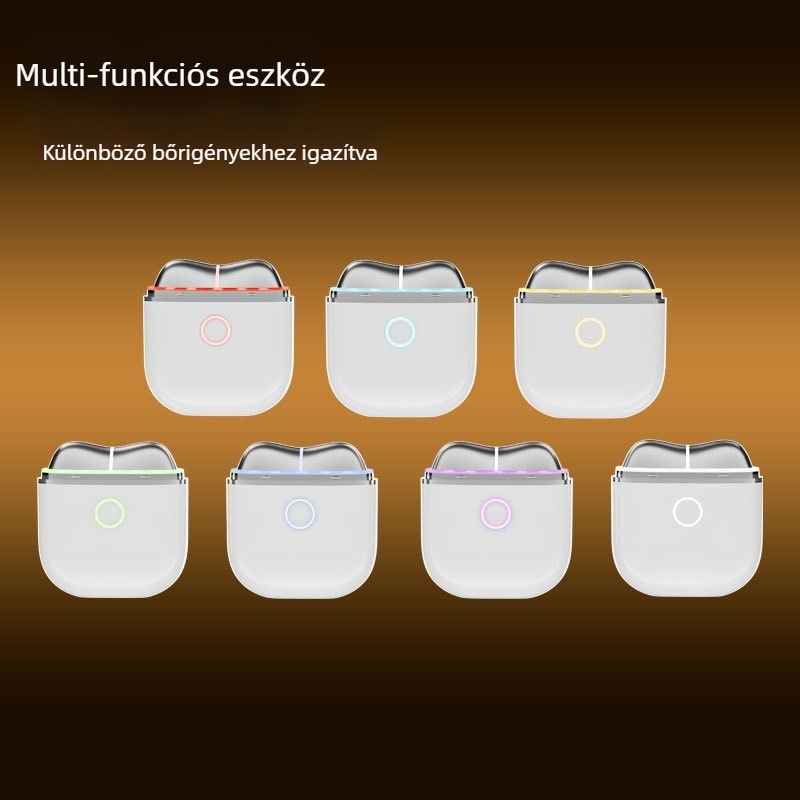 Mikroáram arcmaszírozó gua sha eszközzel, színes fényterápiával az arc lifteléséhez, beépített 300–500 mAh akkumulátor