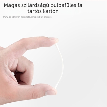 Csecsemőknek készült pamut tampontollal és dupla fejű kanalas fej a fültisztítására és az orr tisztítására – 100% pamut, egyrétegű, 120 darabos doboz