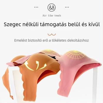 Sima, plusz méretű, vezeték nélküli alakformáló sportmelltartó top, vékony push-up, állítható