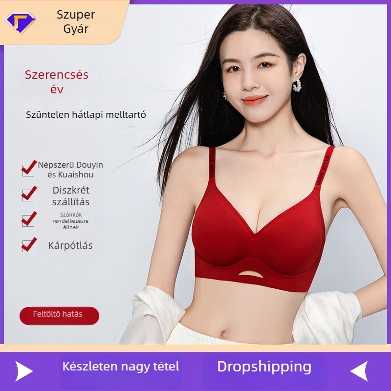 Nylonból készült varrat nélküli női melltartó, rögzített dupla vállpántok, vékony formázott kosár, hátul négy sor kampóval záródó, acélöv nélkül, lágy tartás