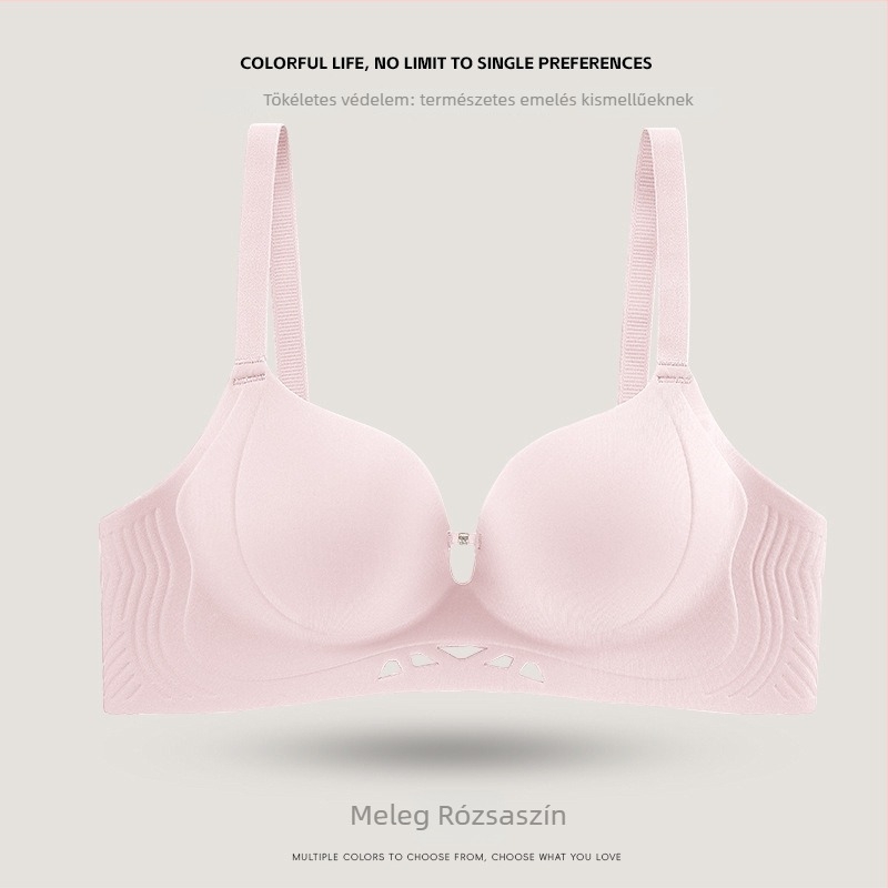 Varrásmentes, láthatatlan melltartó kis keblekhez, push-up hatás, 3/4 kosár, nylon anyag és spandex bélés