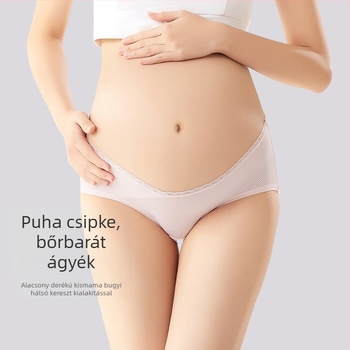 Anyasági varrás nélküli alacsony derekú rövidnadrág, lélegző pamut, gyorsan száradó ice silk