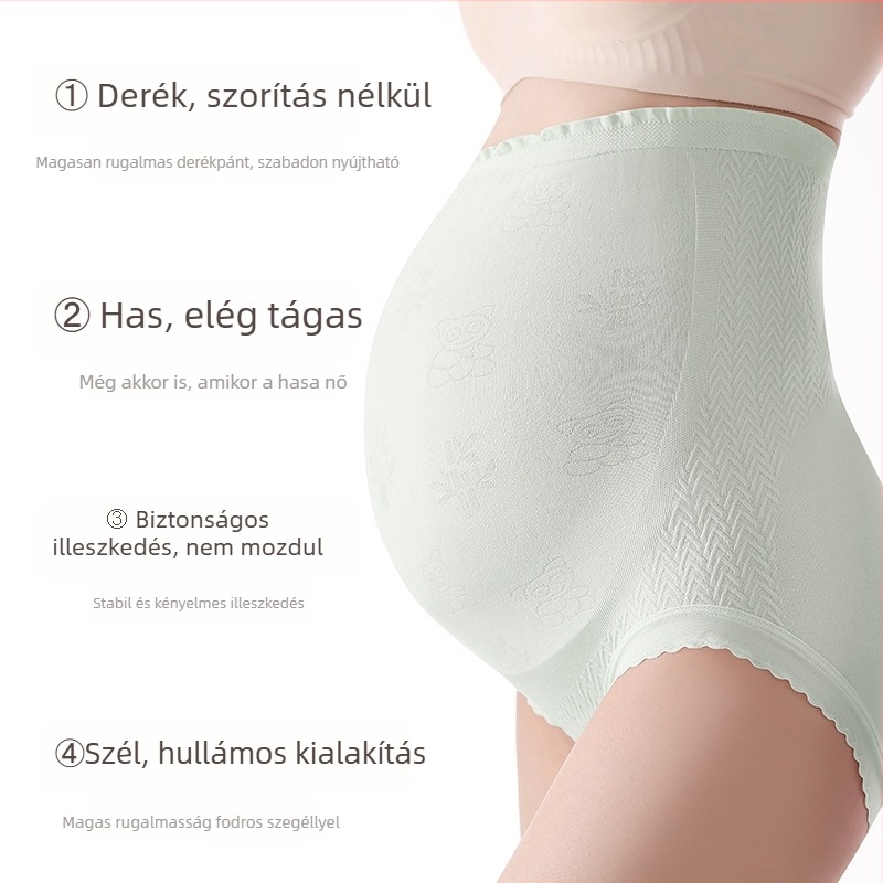 Anyasági fehérnemű magas derekú, lélegző jacquard nylonból, belső viszkóz bélés