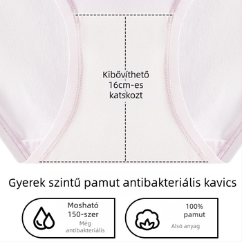 Kismama pamut alsónemű nőknek, középmagas derekú, antibakteriális, lélegző, 100% pamut ágyéki bélés