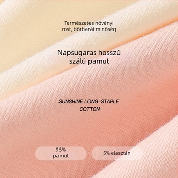 Magas derekú hasformázó női alsónemű, hosszított ágyékrész, 100% pamut, plusz méret