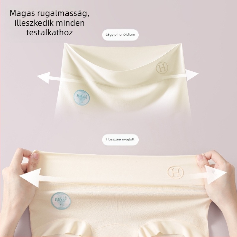 Magas derekú hasformázó női alsónemű, hosszított ágyékrész, 100% pamut, plusz méret