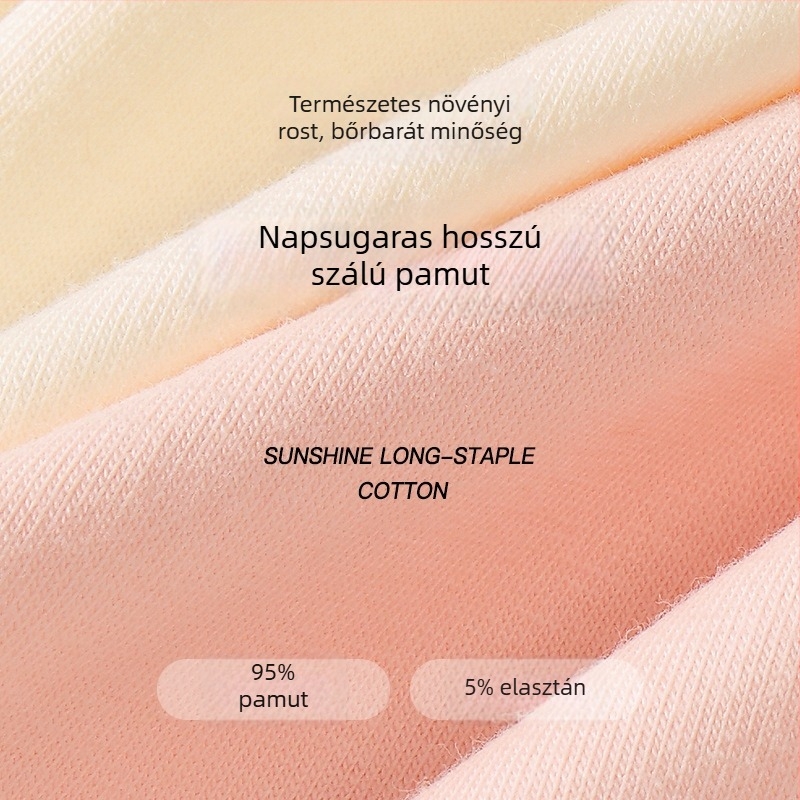 Magas derekú hasformázó női alsónemű, hosszított ágyékrész, 100% pamut, plusz méret